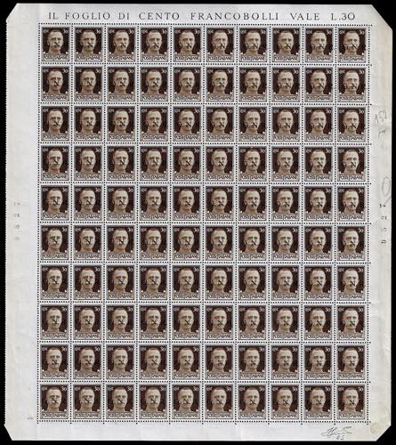 1943 - 30 cent. bruno, soprastampa ... 