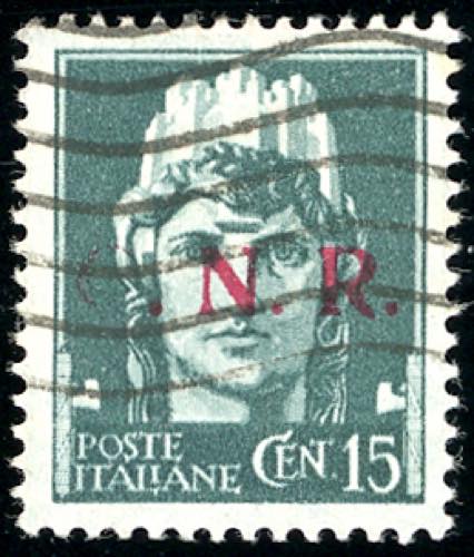 1943 - 15 cent. sopratsampa G.N.R. ... 