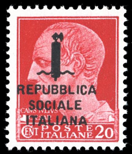 1944 - 25 cent. carminio ... 