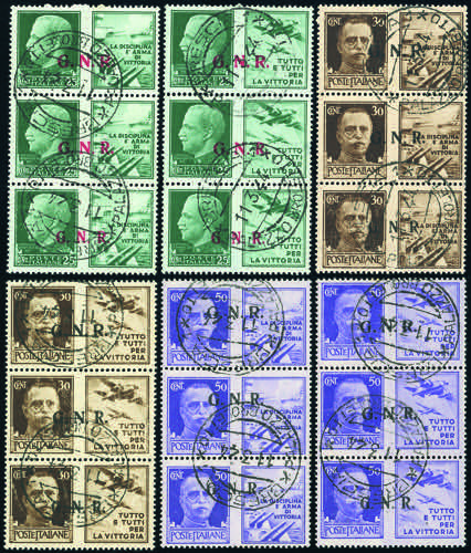 1944 - Soprastampati G.N.R., II ... 