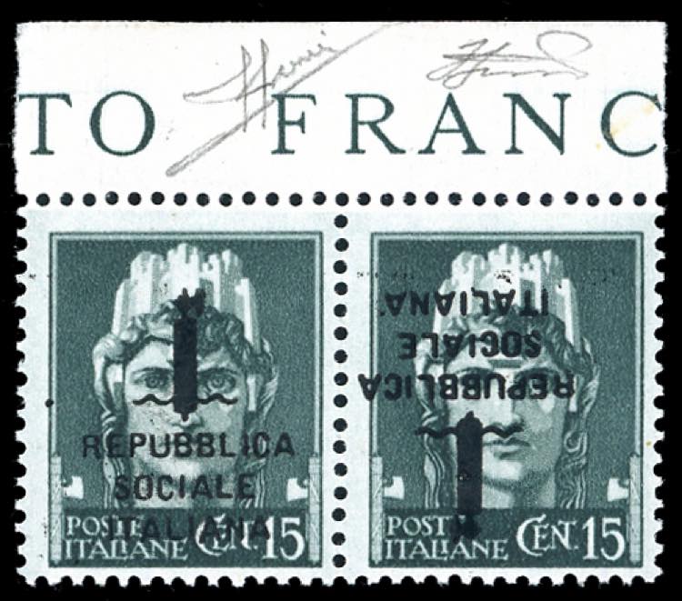 1944 - 15 cent. soprastampato, ... 