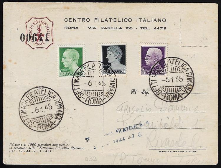 1945 - 20 lire, 25 lire, 50 lire ... 