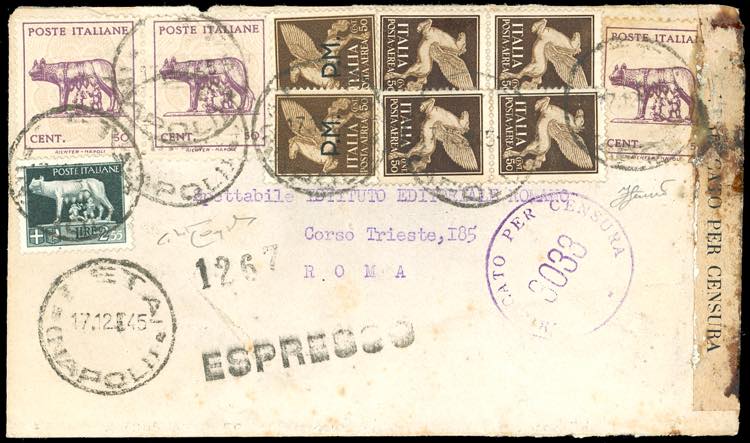 1945 - 50 cent. Lupa, un esemplare ... 