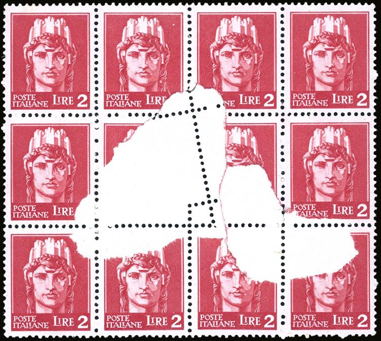 1945 - 2 lire, tiratura di Novara ... 