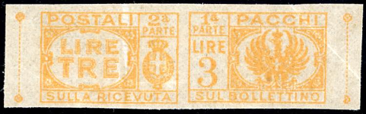 PACCHI POSTALI 1946 - 3 lire senza ... 