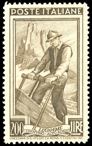 1950 - 200 lire Lavoro, dent. 14 ... 