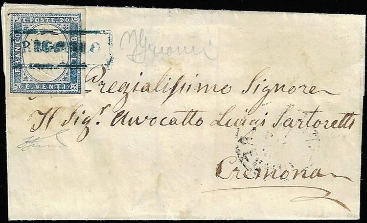 REGGIOLO, cartella azzurra punti 9 ... 