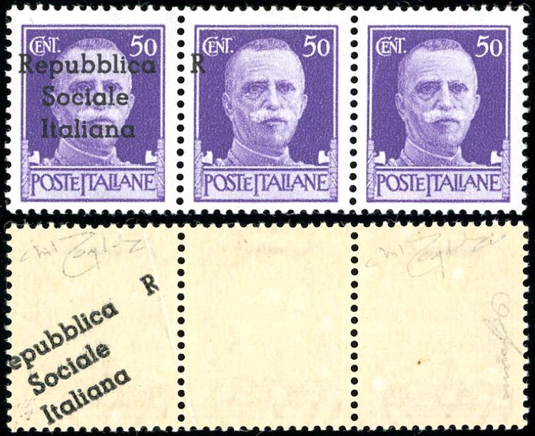 TERAMO 1944 - 50 cent. striscia ... 