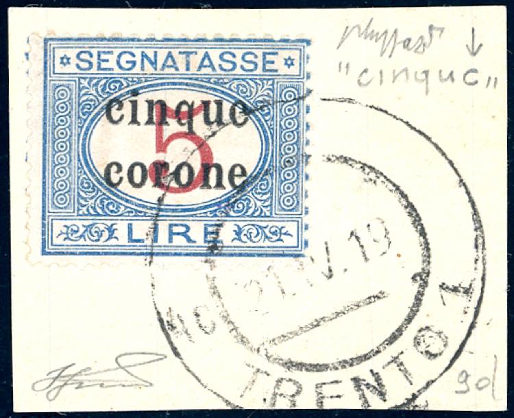 TRENTO E TRIESTE SEGNATASSE 1919 - ... 