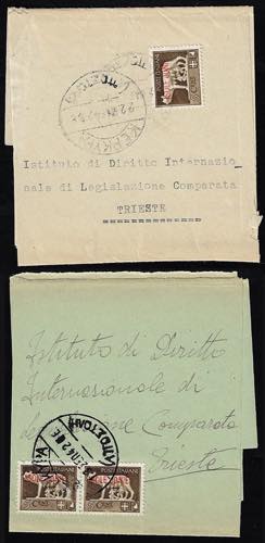 ISOLE JONIE 1942 - Due fascette, ... 