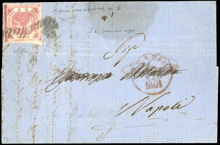 1861 - 2 grana carminio cupo, I ... 