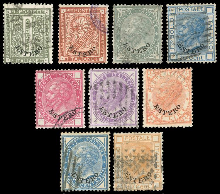 EMISSIONI GENERALI 1874/79 - Nove ... 