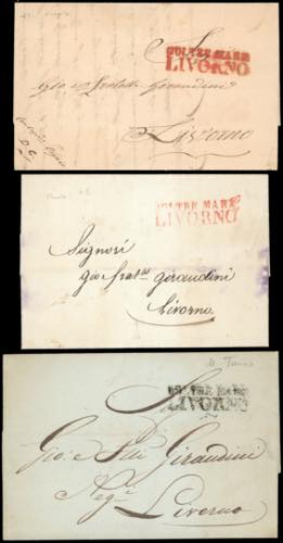 TUNISI 1836/42 - Tre lettere ... 