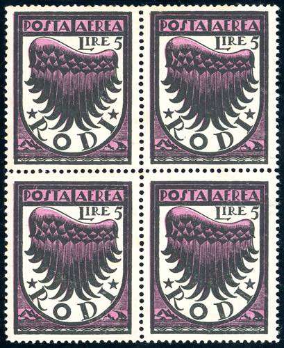 POSTA AEREA 1933 - 5 lire Ala ... 