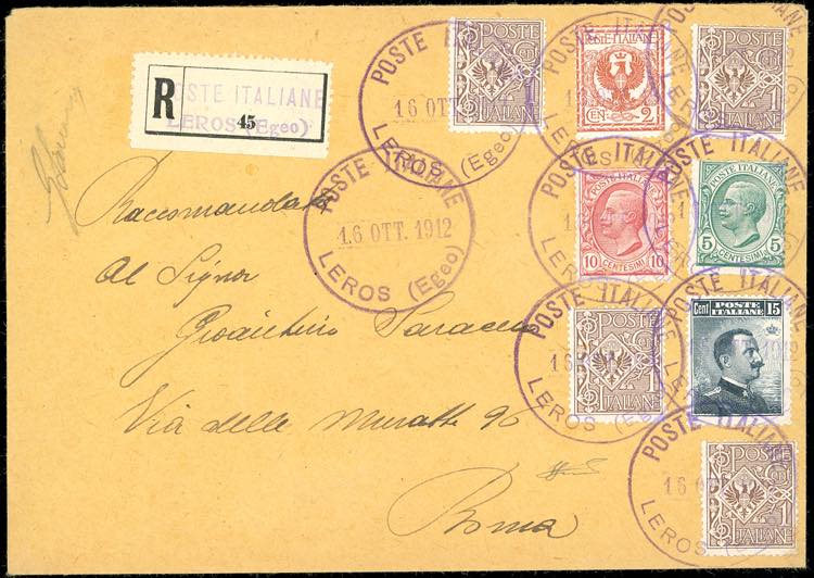 LERO 1912 - Busta raccomandata con ... 