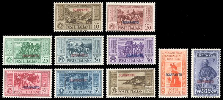 SCARPANTO 1932 - Garibaldi, serie ... 