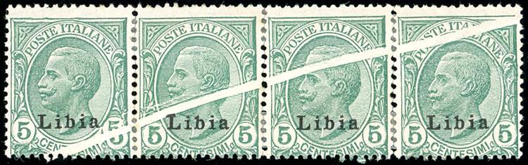 1912 - 5 cent. Leoni soprastampato ... 