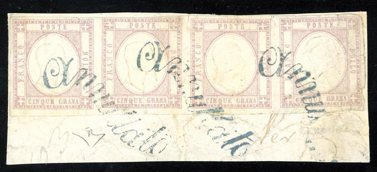 1861 - 5 grana lilla (21c), ... 