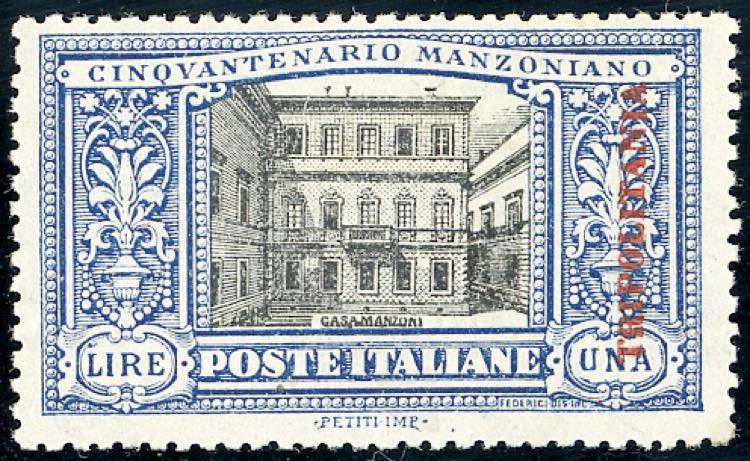 1924 - 1 lira Manzoni, saggio ... 