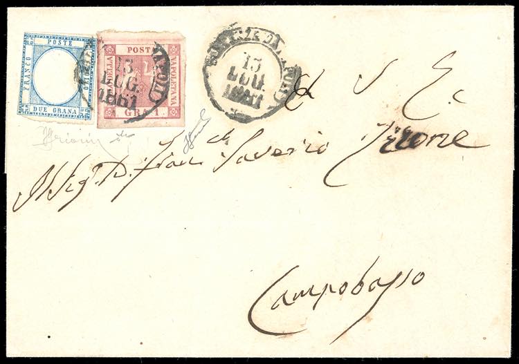 1861 - 1 grano carminio, II tavola ... 