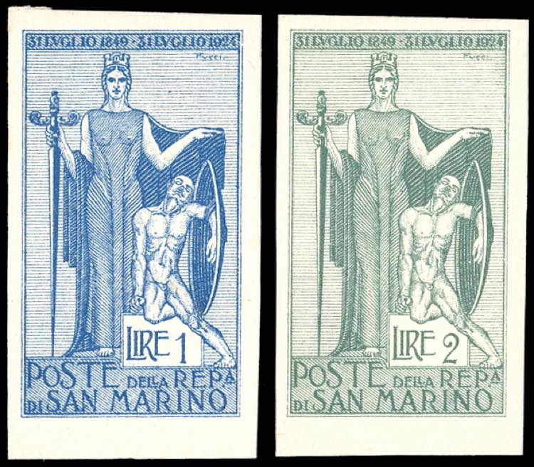 1924 - 1 lira e 2 lire Garibaldi ... 