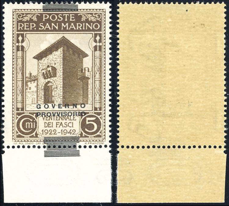 1943 - 5 cent. Governo ... 