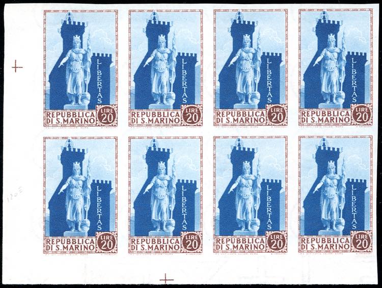 1954 - 20 lire Statua della ... 