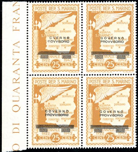 1943 - 25 cent. soprastampato ... 