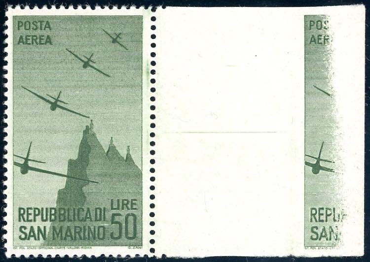 1946 - 50 lire Vedute, interspazio ... 