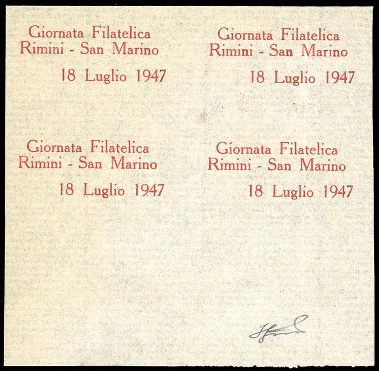 1947 - Giornata Filatelica Rimini ... 