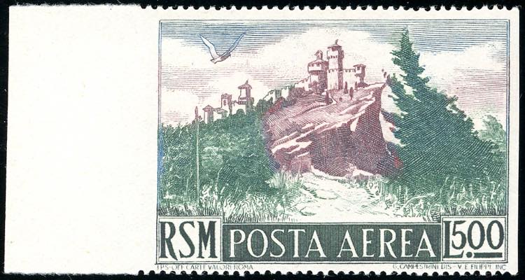 1950 - 500 lire Vedute, non ... 