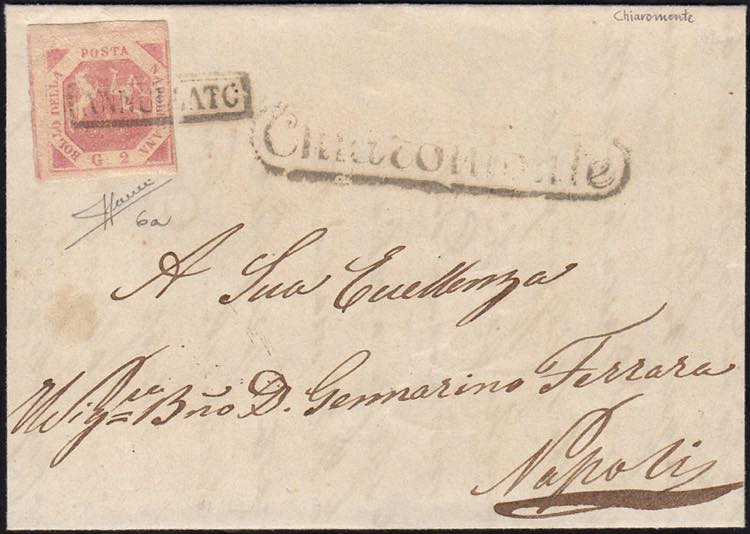 CHIAROMONTE, annullato + ovale ... 