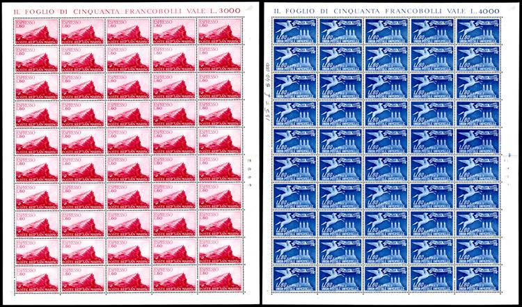 1950 - 60 e 80 lire, serie ... 