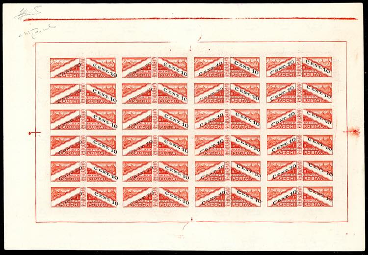 1946 - 10 cent., carta bianca, ... 