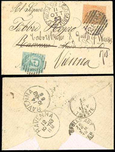AUSTRIA/ITALIA 1883 - Redirected ... 