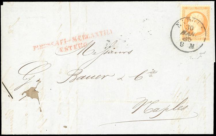 NAPOLI - 40 cent. Napoleone III ... 