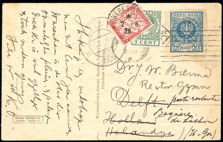 POLONIA/OLANDA/FRANCIA 1926 - ... 