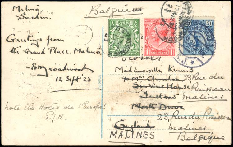 SVEZIA/GRAN BRETAGNA/BELGIO 1923 - ... 