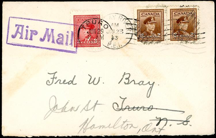 CANADA 1943 - Redirected with ... 