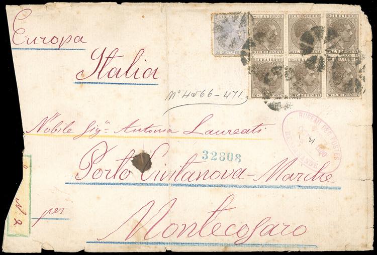 CUBA 1880 - 25 cent. e 50 cent., ... 