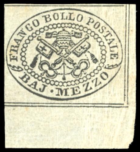 1852 - 1/2 baj grigio (1), angolo ... 