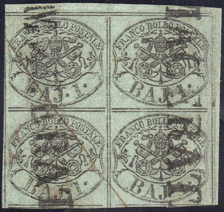 1854 - 1 baj verde grigiastro, ... 