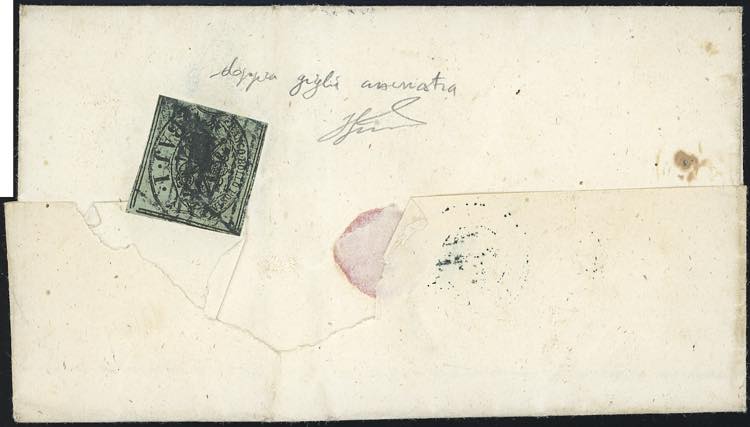 1862 - 1 baj verde grigiastro, ... 