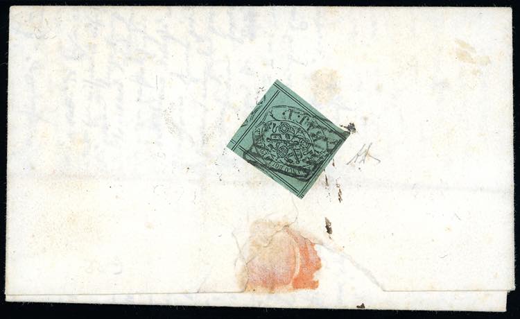 1858 - 1 baj verde scuro, I ... 