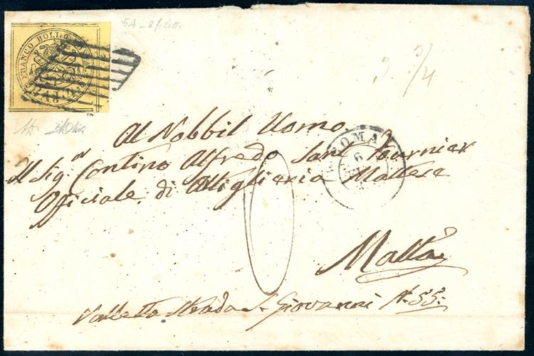 1867 - 4 baj giallo (5A), otto ... 