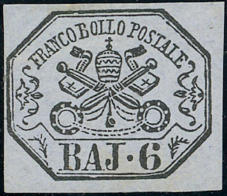 1864 - 6 baj lilla grigio (7A), ... 