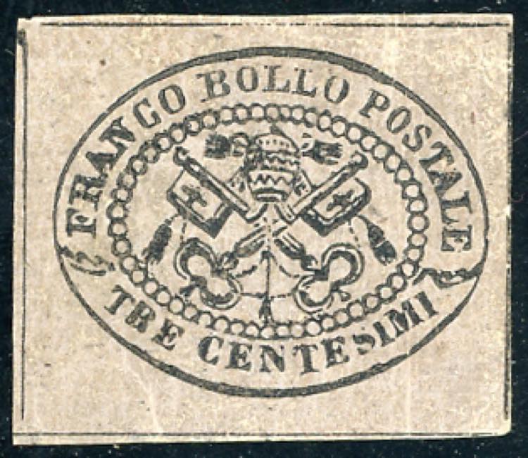 1867 - 3 cent. grigio rosa (14), ... 