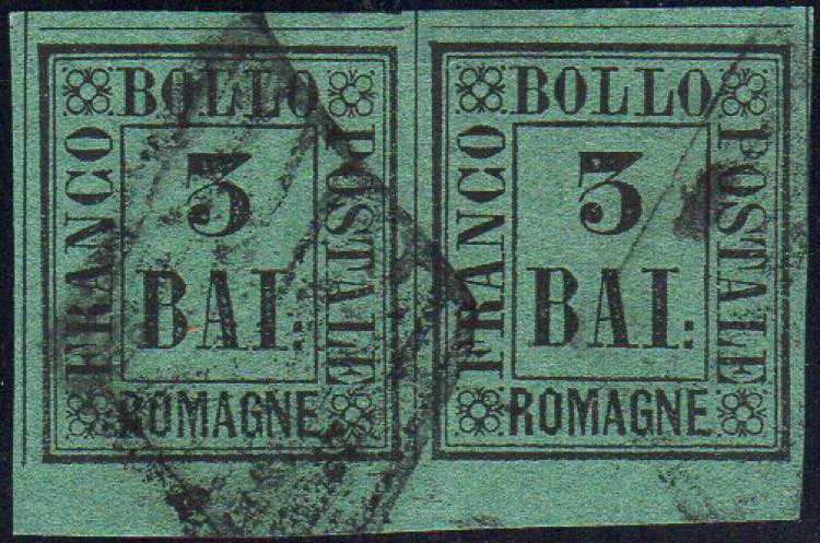 1859 - 3 baj verde scuro (4), ... 