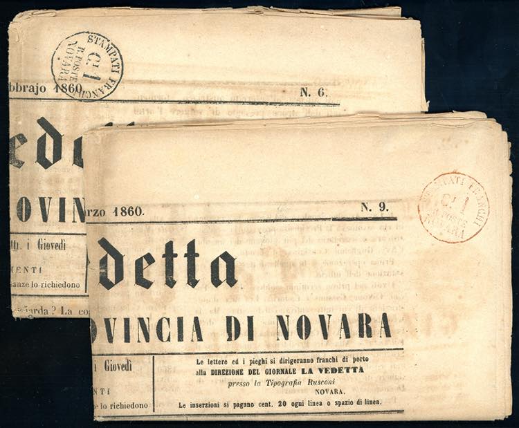 1860 - Due copie del giornale La ... 