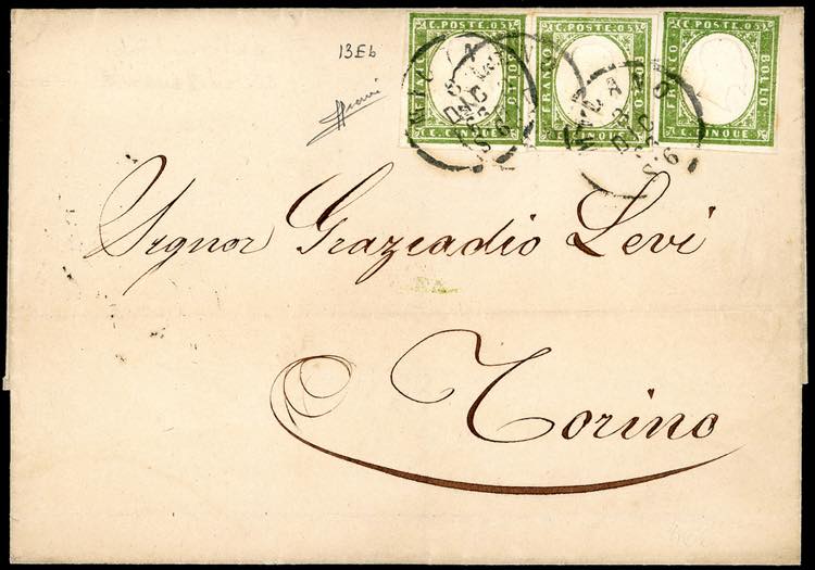 1863 - 5 cent. verde della ... 